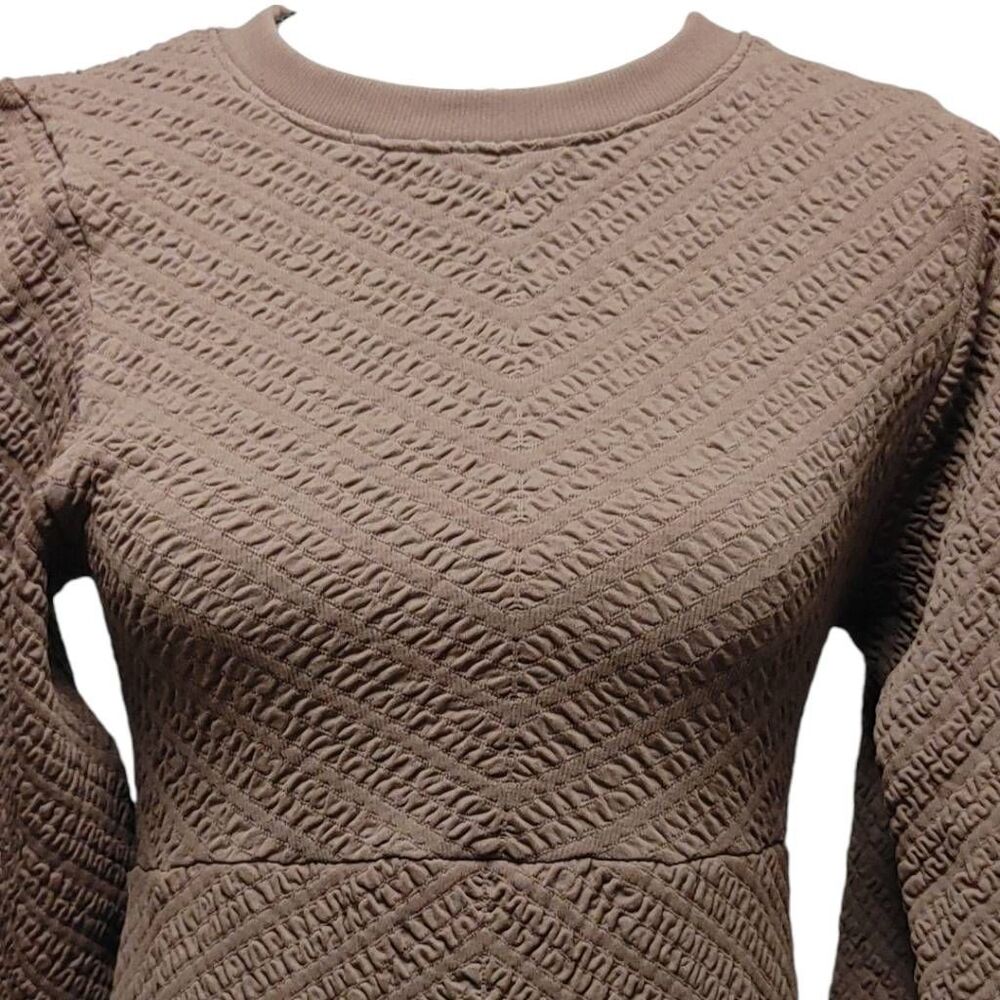 Free People Gabby Seamless Midi Dress Brown Sz M/L - Picture 5 of 6